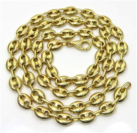 10kt gucci cut chain men's 28 inch|10k gold gucci chains.